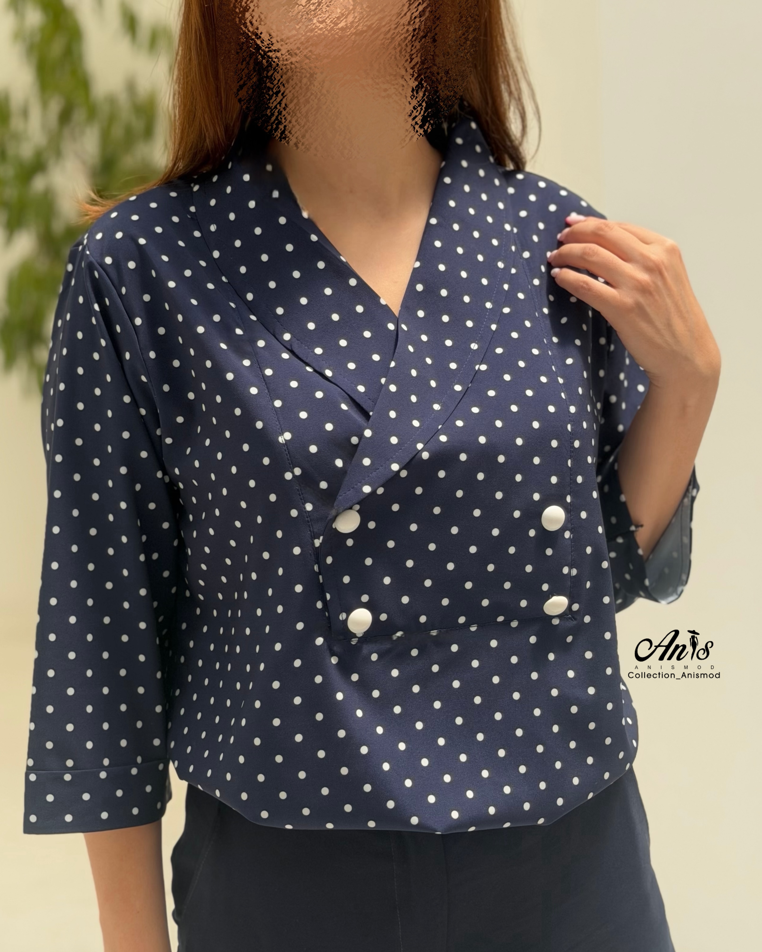 شومیز توپی یقه آرشال